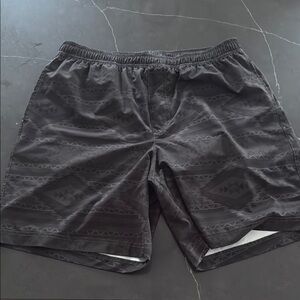 Chubbies Black Patterned Swim Board Shorts